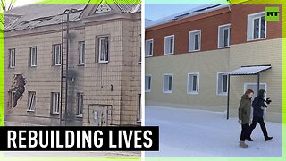 Hospital, school rebuilt after Kiev shelling in DPR