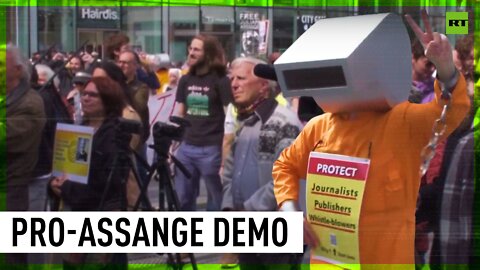'Free Julian Assange' | Belgian protesters denounce journalist's imprisonment