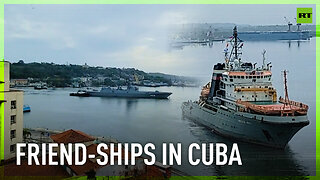 Russian naval fleet detachment in Cuba following military drills in the Atlantic