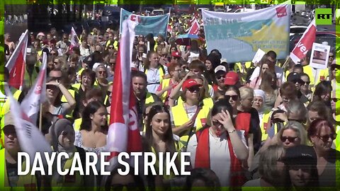 Daycare workers take to Berlin streets in 5-day strike