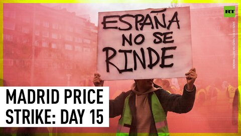 Fuel prices strike in Madrid, day 15