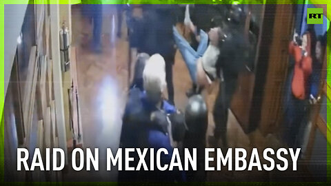 Moment Ecuador raids Mexican Embassy to arrest fmr VP Glas