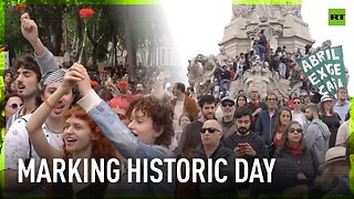 Lisbon taken over by celebration of 'Carnation Revolution' anniversary