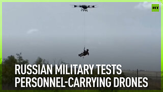 Russian military tests personnel-carrying drones