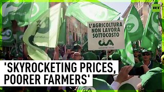 Thousands of Italian farmers protest against skyrocketing prices