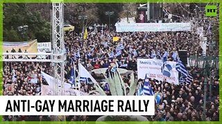 Thousands of Greeks protest against gay marriage and adoption