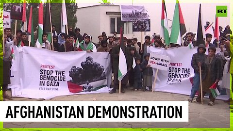 ‘Stop the genocide in Gaza’ | Protesters rally in Kabul