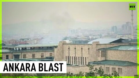 Explosion rocks area outside Turkish Interior Ministry in Ankara