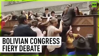 Fiery debate in Bolivian Congress descends into clashes