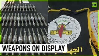 Israel shows weapons reportedly used by Hamas in October 7th attack