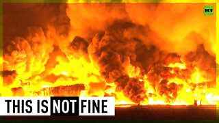Huge blaze engulfs industrial park in Azerbaijan