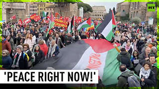 Italians rally for Palestinian state recognition