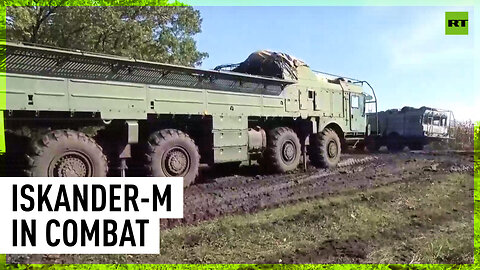 Russia's Iskander ballistic missile system in combat