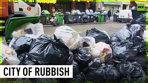 Paris streets flooded with rubbish as cleaning workers strike