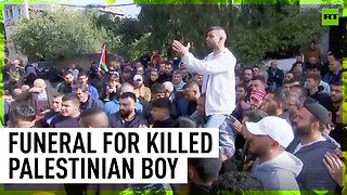 Funeral held in West Bank for Palestinian boy killed amid Israeli incursion
