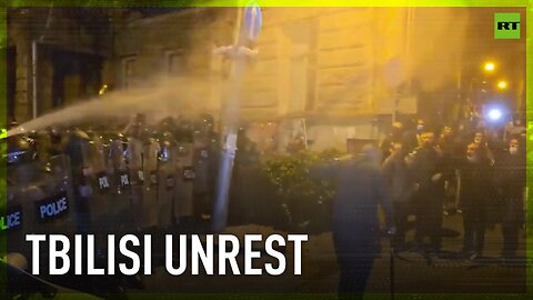 Pepper spray deployed during Tbilisi clashes