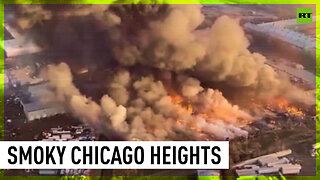 Illinois factory fire spews massive billows of smoke