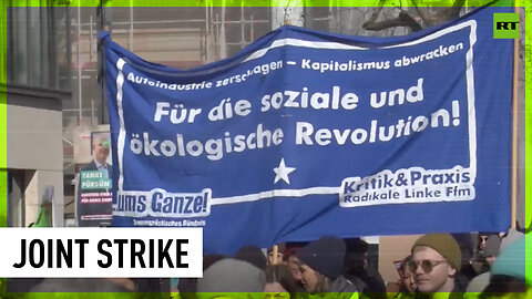 'We drive together' | Trade union and climate activists rally in Frankfurt