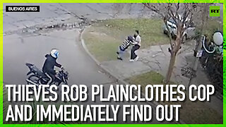 Thieves rob plainclothes cop and immediately find out