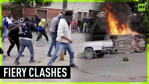Cars burn amid clashes over lithium extraction policy in Argentina