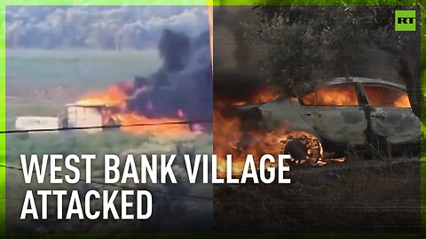 Israeli settlers rampage through Palestinian village in West Bank