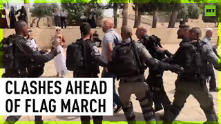 Al-Aqsa compound stormed ahead of Flag March