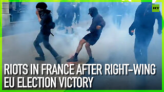 Riots in France after right-wing EU election victory