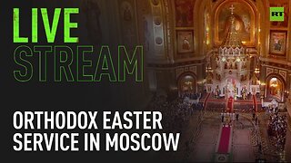 Orthodox Easter service held at Christ the Saviour Cathedral in Moscow [NAT SOUND]