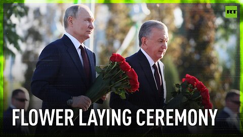 Putin, Mirziyoyev lay flowers at Uzbekistan WWII memorial