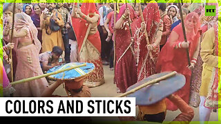India’s Barsana celebrates joyful ‘Lathmar Holi’ festival