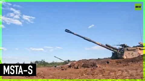 Msta-S self-propelled howitzer on duty in Ukraine
