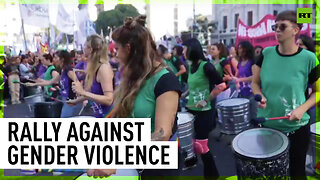 Women rally against gender violence in Buenos Aires