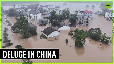 Floods inundate eastern Chinese province