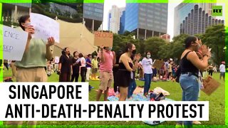 Anti-death-penalty protest staged in Singapore