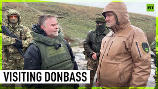 Former US officer visits Donbass