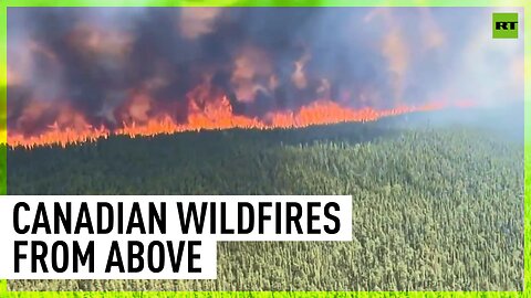 Canadian wildfires from a bird's-eye view