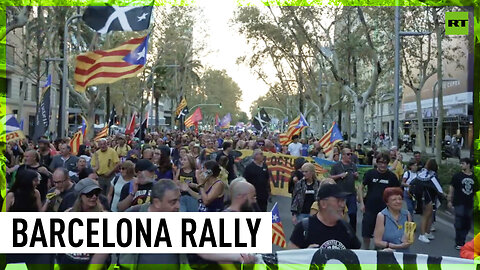 Barcelona marches to mark independence referendum anniversary