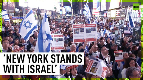 Times Square Protest | Hundreds of people demand liberation of Hamas hostages