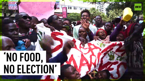 ‘No food, no election’: Hundreds protest against hunger in Kenya