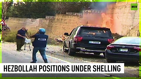 Hezbollah positions hit with IDF shelling during TV broadcast