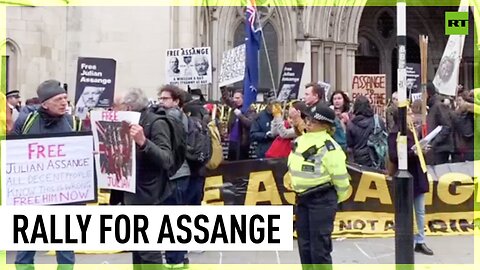 Assange supporters rally in London ahead of hearing on extradition case