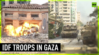 Israeli army shares footage of its advances in Gaza