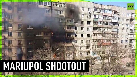 Fierce fighting tears through buildings in Mariupol