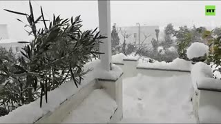 Severe Snowfall Blankets Greece