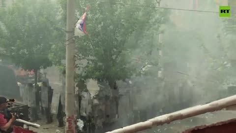 Kosovo escalation | Serb protesters clash with NATO-led KFOR