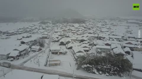 Sea of snow | Japan’s Shiga prefecture hit by record snowfall