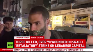 Israeli strike on Lebanese capital leaves 3 dead and over 70 wounded