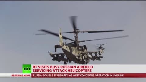 RT visits airfield servicing Russian attack helicopters