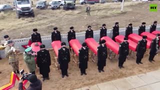 253 Red Army soldiers REINTERRED in Russia