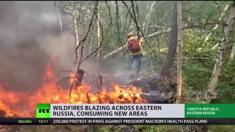 Ravaging wildfires consume more areas of Eastern Russia